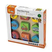 Деревянный пазл-сортер Viga Toys Фигуры и транспорт (59586)