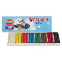 Пластилин детский, мягкий, 8 цветов