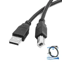 Кабель Lesko USB 2.0 AM/BM 1,5 m для підключення принтера до комп'ютера