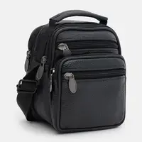 Чоловічі шкіряні сумки Borsa Leather K16685-1bl-black