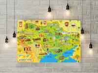 Гра з багаторазовими наклейками "Цікавинки України"