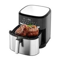 Аерогриль мультипіч на 2 тену Rotex Up DownFry ROM-970-XXL 2000 Вт 9.5 л срібляста