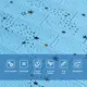 Самоклеящаяся 3D панель 700х770х3мм Голубые звезды (321) SW-00001342