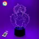 3D ночник "Куроро Люцифер" (УВЕЛИЧЕННОЕ ИЗОБРАЖЕНИЕ)+ пульт ДУ + сетевой адаптер + батарейки (3ААА) 3DTOYSLAMР