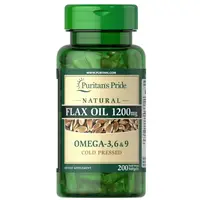 Жирные кислоты Puritan"s Pride Natural Flax Oil 1200 mg, 200 капсул