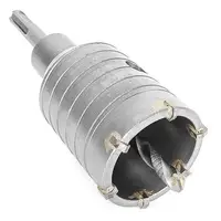 Комплект: Свердло корончасте по бетону 50мм + Перехідник SDS Plus 100мм INTERTOOL SD-7050