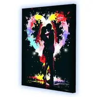 Картина по номерам с гирляндой "Объятия", 40x50 см