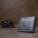 Матовое кожаное портмоне GRANDE PELLE 11457 Черный