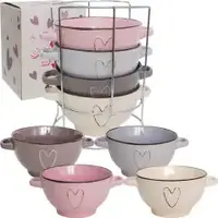 Набор мисок з ручками SNT Hearts 054-04-09 5 предметів