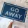 Коврик придверный с принтом Go away 45x75x0,4 см (KOV_20S007)