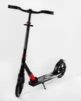 Самокат двухколесный Best Scooter колеса PU, складной, амортизатор. Black and red (105585)