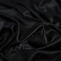 Тканина костюмна креп-сатин чорний