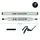 Маркер спиртовой Santi Brush SA-120 390934 черный