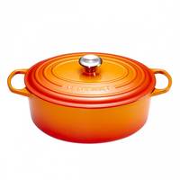 Каструля с крышкой Le Creuset Signature Cast Iron Oval Casserole 21178270902430 27 см 4.1 л огненный