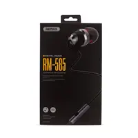 Навушники вакуумні Remax Metal Touching RM-585-Black чорні