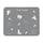 Игровая поверхность для мыши и клавиатуры A4Tech FP25(Silver) 25х20 см графитовый