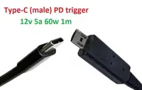 Переходник на 12v (max 5a, 60w) A500/700/701 5pin Acer Iconia Tab 1m з USB Type-C (male) Power Delivery PD тригер (A class) 1 день гар.