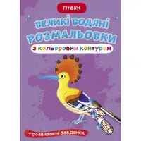 Книга "Большие водные раскраски: Птицы"