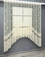 Арка (300х185см.) жакардова на кухню. Колір бежевий. Код 000к 51-257