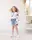 Вышитая блузка для девочки с длинным рукавом с цветочным орнаментом «Розочки»