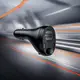 Адаптер автомобильный HOCO Star cigarette lighter car BT FM transmitter E88 |1USB/2Type-C/DC 120W, 35W/3A, PD/QC|