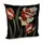 Подушка диванная с бархата Тюльпаны 45x45 см (45BP_FLORA014)