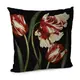 Подушка диванная с бархата Тюльпаны 45x45 см (45BP_FLORA014)