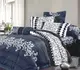 Постельное белье семейное Viluta Ранфорс 8630-blue-S 210х143х2 см синее