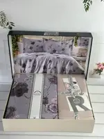 Riona сатинова постільна білизна. Євро розмір. Romeo home Туреччина.