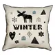Подушка с мешковины Winter 45x45 см (45PHB_20NG003)