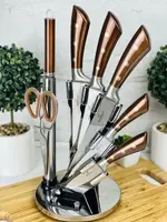 Набор ножей Bohmann BH-6030-wood 8 предметов коричневый