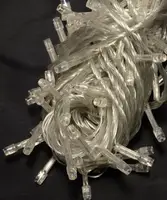Светодиодная гирлянда 260 LED классическая 5 мм длина 15 метров с прозрачным проводом свет белый теплый 1130-07