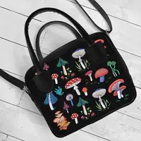 Сумка женская Kitto Мухомори та поганки 25x20x9 см (SKI_JOY003_BL)