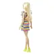 Кукла Barbie Модница с брекетами в полосатом платье (HJR96)