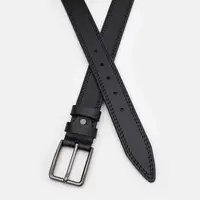 Чоловічий шкіряний ремінь Borsa Leather 150v1fx74-black