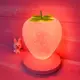 Силиконовый LED светильник-ночник с аккумулятором Клубника. Розовый