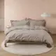 Постельное белье сатин premium Lotus Home - Dakota пудра семейный