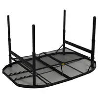 Стол Bo-Camp Northgate Oval 120x80 cm Black/Grey (1404187)