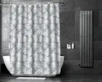 Штора для ванної кімнати PALM з кільцями 12 шт 180x180 PEVA
