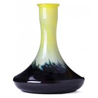 Стеклянная колба для кальяна под уплотнитель 2×2 Hookah Craft (крафт), черно-желтая крошка