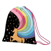 Сумка для обуви YES Unicorn 551636 40х35 см черная