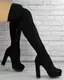 Женские ботфорты Fashion Milena 1270 36 размер 23,5 см Черный