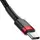 Кабель Baseus Cafule Type-C 3A 1m, Black+Red (CATKLF-G91)