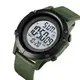 Часы наручные мужские SKMEI 1508AGWT ARMY GREEN-WHITE, Водонепроницаемые мужские часы. Цвет: зеленый