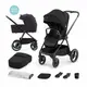 Универсальная коляска 2в1 детская KiderKraft Nea Midnight Black многофункциональная маневренная