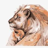 Картина по номерам KHO4262 Любов батька, 30*30см Идейка