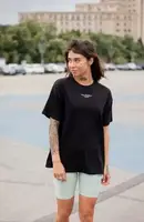 Футболка женская Vivioji oversized Perfect Черный one size (12949)