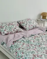 Постільна білизна сімейна Dushka Home Сатин 21060 160х215х2 см