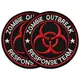 Набор шевронов 2 шт Zombie Outbreak Response Team 8 см, вышитый патч нашивка шеврон