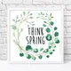 Постер в рамке Think spring 30x30 см (WKMT_21M010_WH)